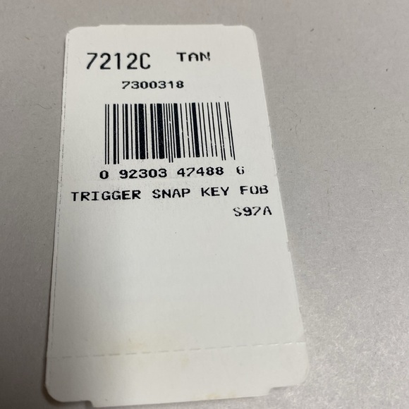 Tan Trigger Snap Key Fob - Picture 7 of 9